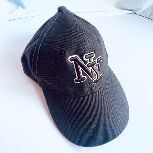 NWOT New York NY Baseball Solid Brown Cap Adjustable Hat - Men, Women - Picture 3 of 6